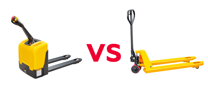 Ручная тележка VS Складская электротележка Ручная тележка VS Складская электротележка