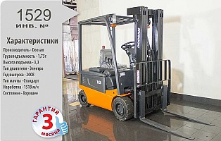 Вилочный электропогрузчик Doosan БУ 2008 года с гарантией 3 месяца