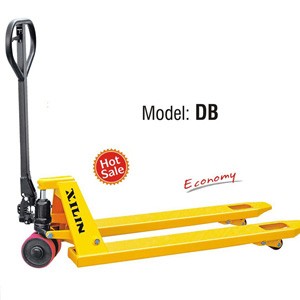 Гидравлическая тележка XILIN г/п 2000 кг DB (резиновое колесо)