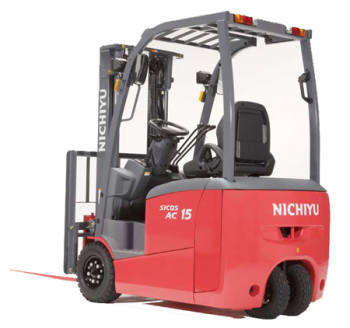 Эл. погрузчик Nichiyu 1,3 т 48/370 В/Ач 3 опоры